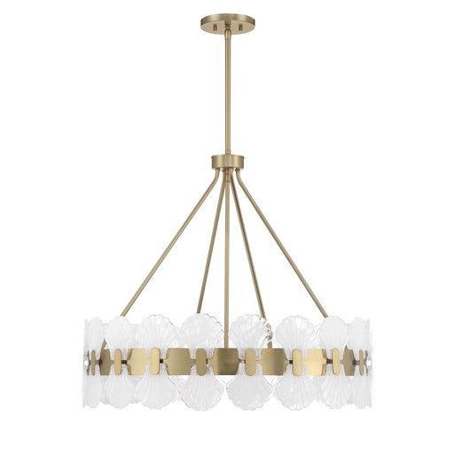 Savoy House Bancroft 6 Lt Chandelier, Noble Brass