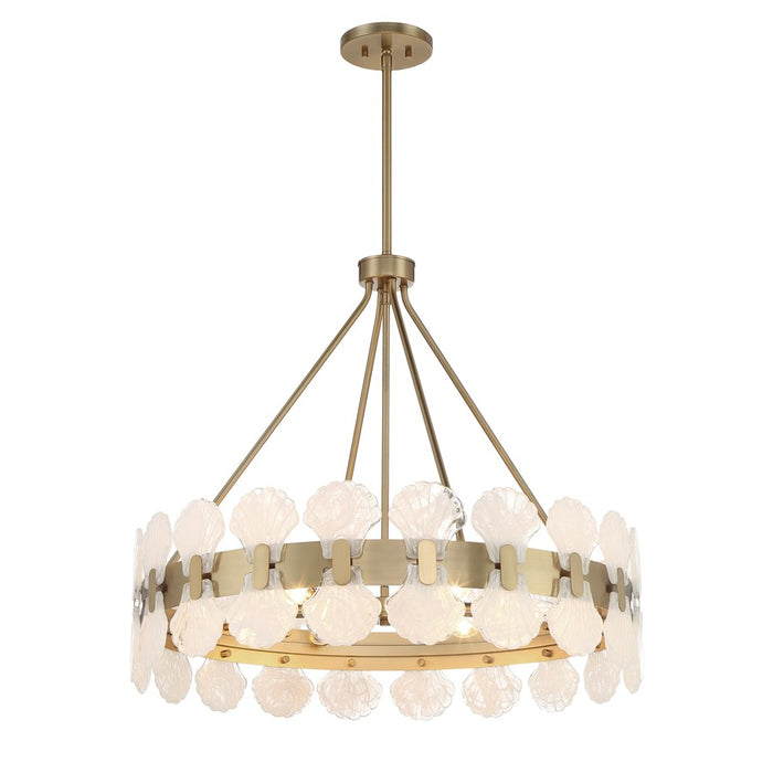 Savoy House Bancroft 6 Lt Chandelier, Noble Brass
