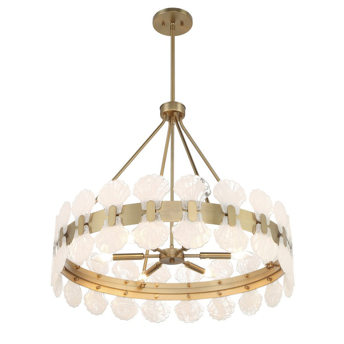 Savoy House Bancroft 6 Lt Chandelier, Noble Brass