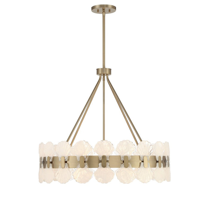 Savoy House Bancroft 6 Lt Chandelier, Noble Brass