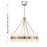 Savoy House Bancroft 6 Lt Chandelier, Noble Brass