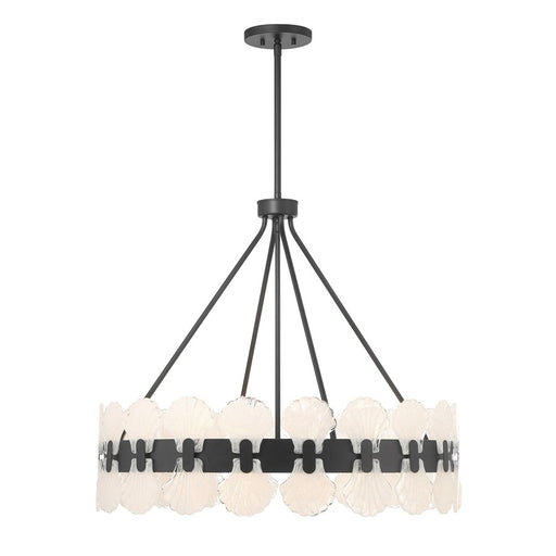 Savoy House Bancroft 6 Lt Chandelier, Matte Black - 1-3605-6-89