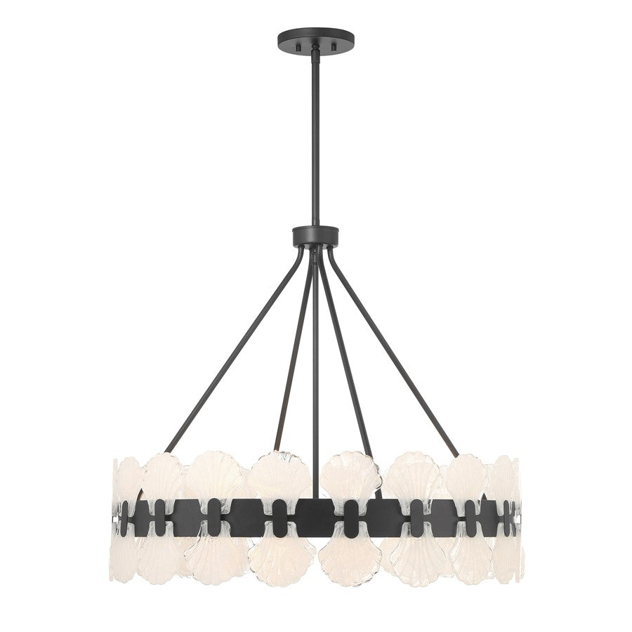 Savoy House Bancroft 6 Lt Chandelier, Matte Black - 1-3605-6-89