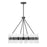 Savoy House Bancroft 6 Lt Chandelier, Matte Black