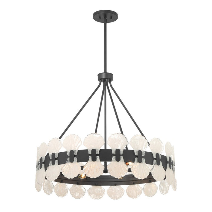 Savoy House Bancroft 6 Lt Chandelier, Matte Black