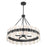 Savoy House Bancroft 6 Lt Chandelier, Matte Black