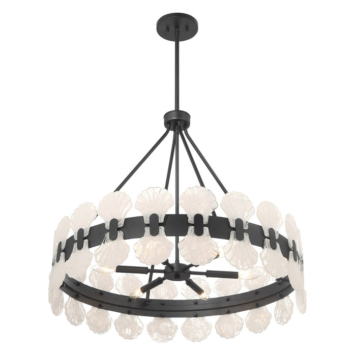 Savoy House Bancroft 6 Lt Chandelier, Matte Black