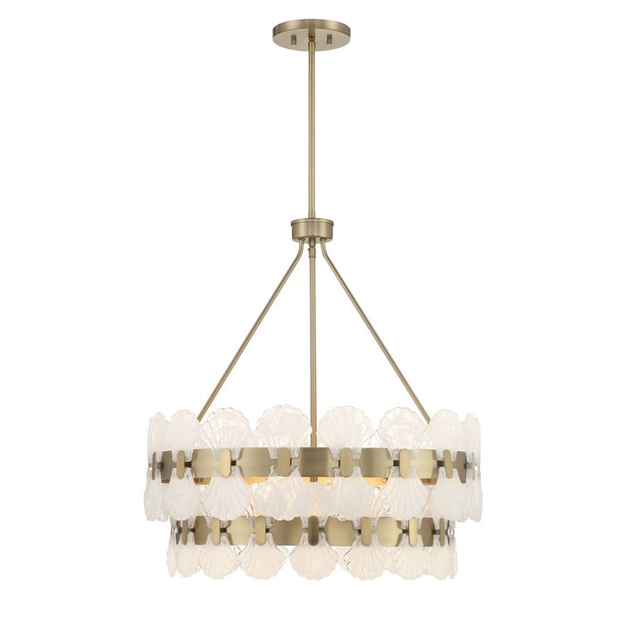 Savoy House Bancroft 5 Lt Chandelier, Noble Brass - 1-3606-5-127