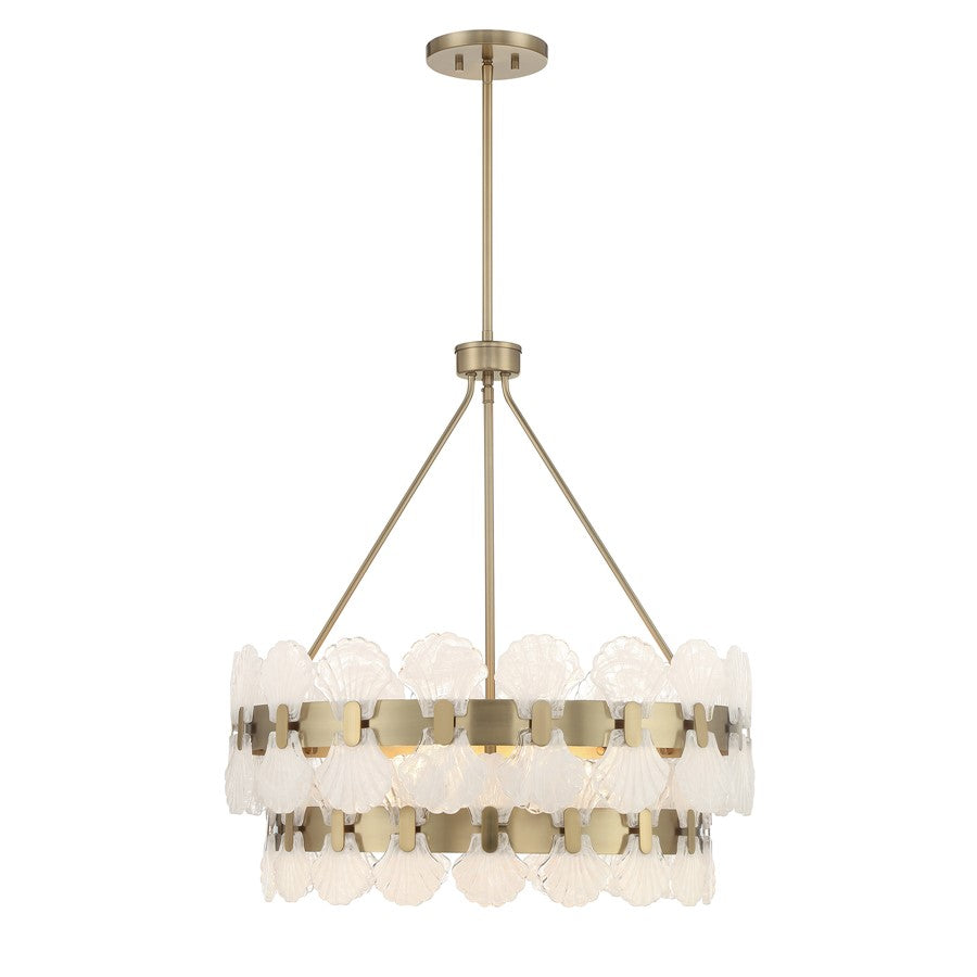 Savoy House Bancroft 5 Lt Chandelier, Noble Brass - 1-3606-5-127