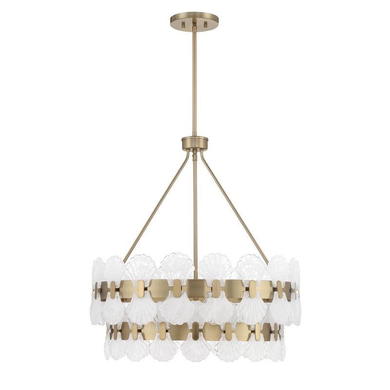 Savoy House Bancroft 5 Lt Chandelier, Noble Brass
