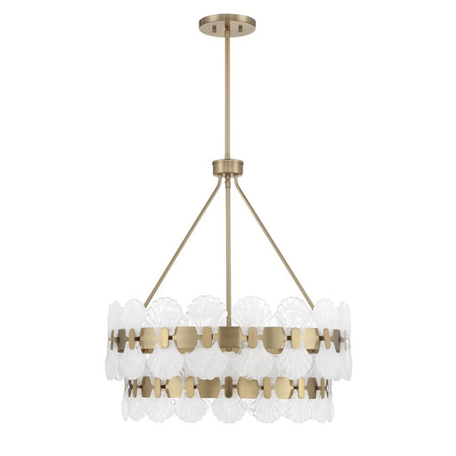 Savoy House Bancroft 5 Lt Chandelier, Noble Brass