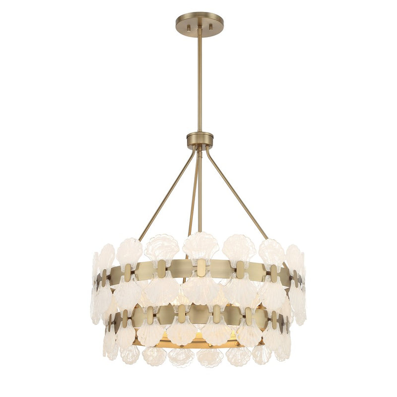 Savoy House Bancroft 5 Lt Chandelier, Noble Brass