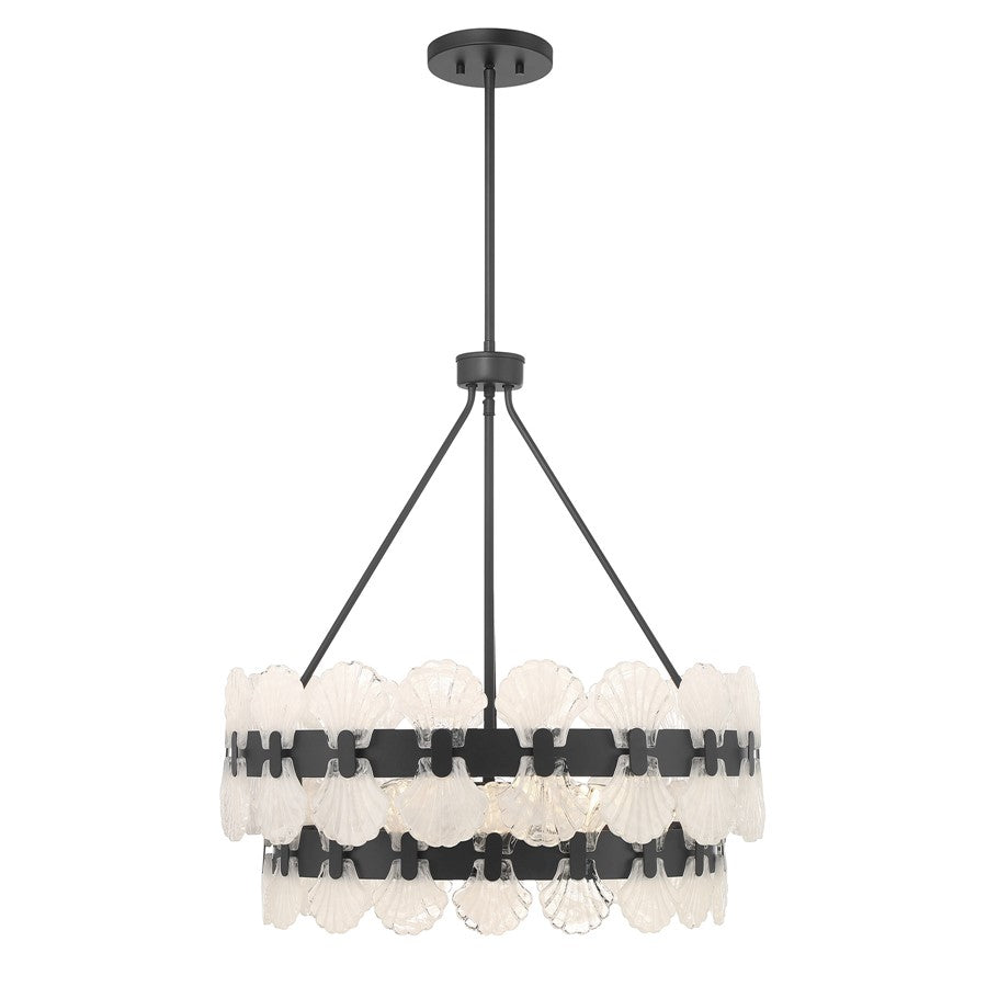 Savoy House Bancroft 5 Lt Chandelier, Matte Black - 1-3606-5-89