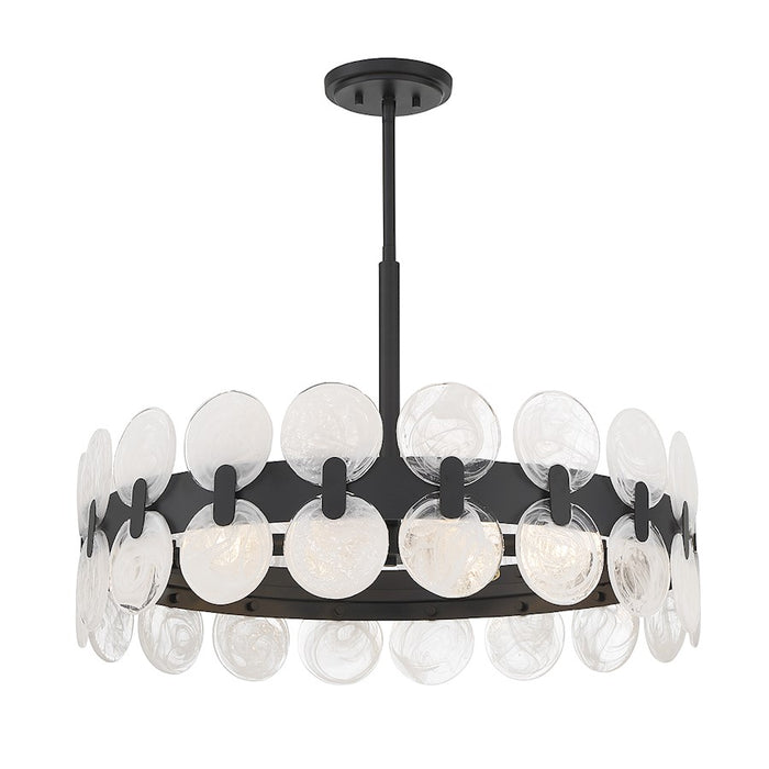 Savoy House Boca 6-Light Chandelier, Matte Black