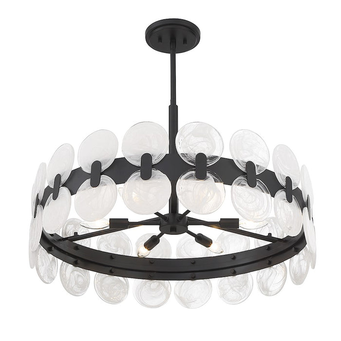 Savoy House Boca 6-Light Chandelier, Matte Black