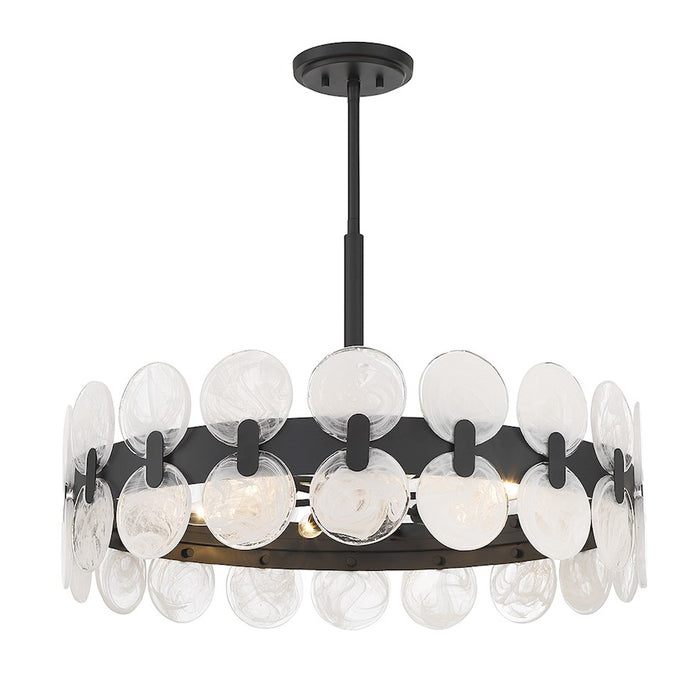 Savoy House Boca 6-Light Chandelier, Matte Black