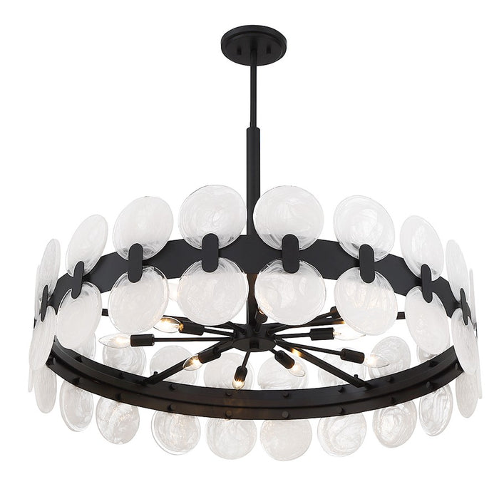 Savoy House Boca 10-Light Chandelier, Matte Black