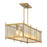 Savoy House Jacobs 5-Light Linear Chandelier, Warm Brass