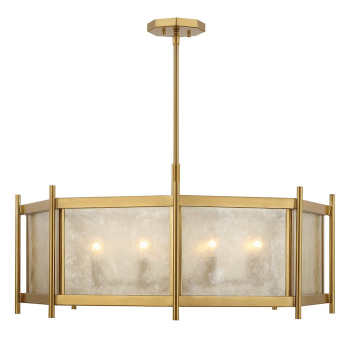 Savoy House Jacobs 8-Light Chandelier, Warm Brass - 1-3803-8-322