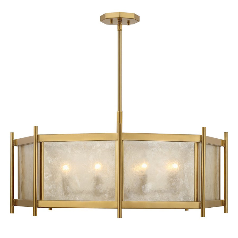 Savoy House Jacobs 8-Light Chandelier, Warm Brass