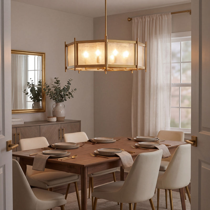 Savoy House Jacobs 8-Light Chandelier, Warm Brass