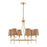 Savoy House Ashbury 6 Lt Chandelier, Warm Brass - 1-3961-6-322