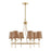 Savoy House Ashbury 6 Lt Chandelier, Warm Brass