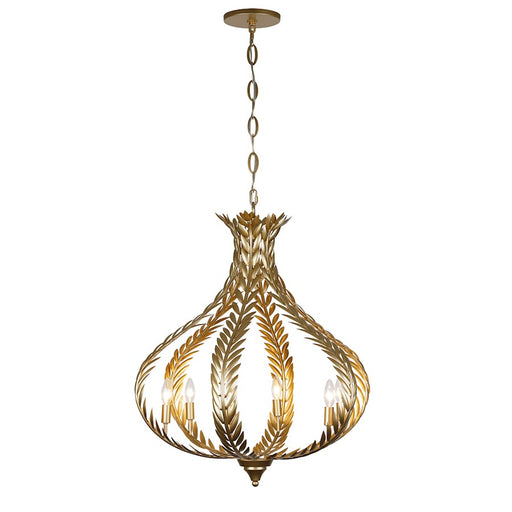 Savoy House Atlas 6-Light Chandelier, Grecian Gold