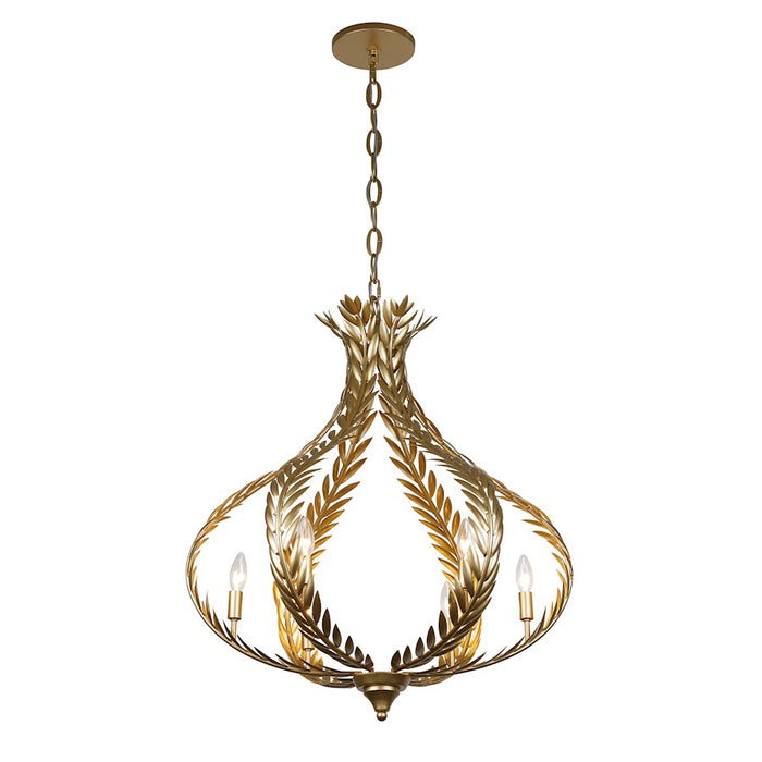 Savoy House Atlas 6-Light Chandelier, Grecian Gold