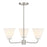 Savoy Essentials Blair 3 Light Chandelier, Satin Nickel/Strie - 1-4013-3-SN