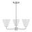 Savoy Essentials Blair 3 Light Chandelier, Satin Nickel/Strie