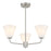 Savoy Essentials Blair 3 Light Chandelier, Satin Nickel/Strie