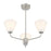 Savoy Essentials Blair 3 Light Chandelier, Satin Nickel/Strie