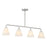 Savoy Essentials Blair 4Lt Linear Chandelier, Satin Nickel/Strie