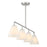 Savoy Essentials Blair 4Lt Linear Chandelier, Satin Nickel/Strie