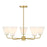 Savoy Essentials Blair 5 Light Chandelier, Warm Brass/Strie - 1-4015-5-322