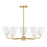 Savoy Essentials Blair 5 Light Chandelier, Warm Brass/Strie