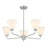 Savoy Essentials Blair 5 Light Chandelier, Satin Nickel/Strie