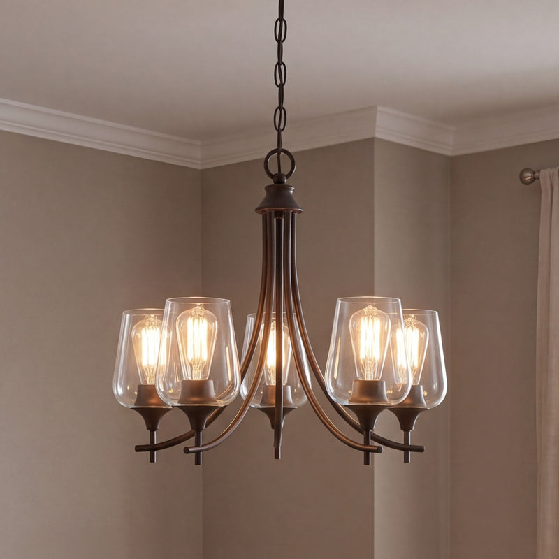 Savoy House Octave 5-Light Chandelier, English Bronze