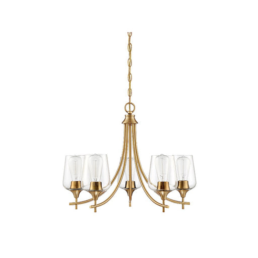 Savoy House Octave 5-Light Chandelier, Warm Brass