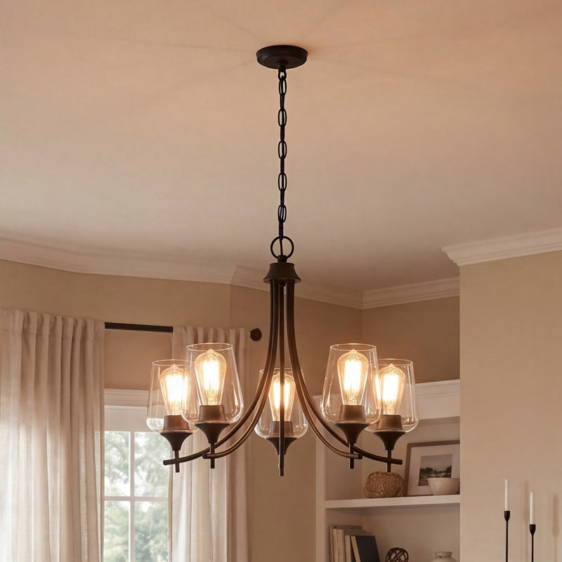 Savoy House Octave 5-Light Chandelier, Black