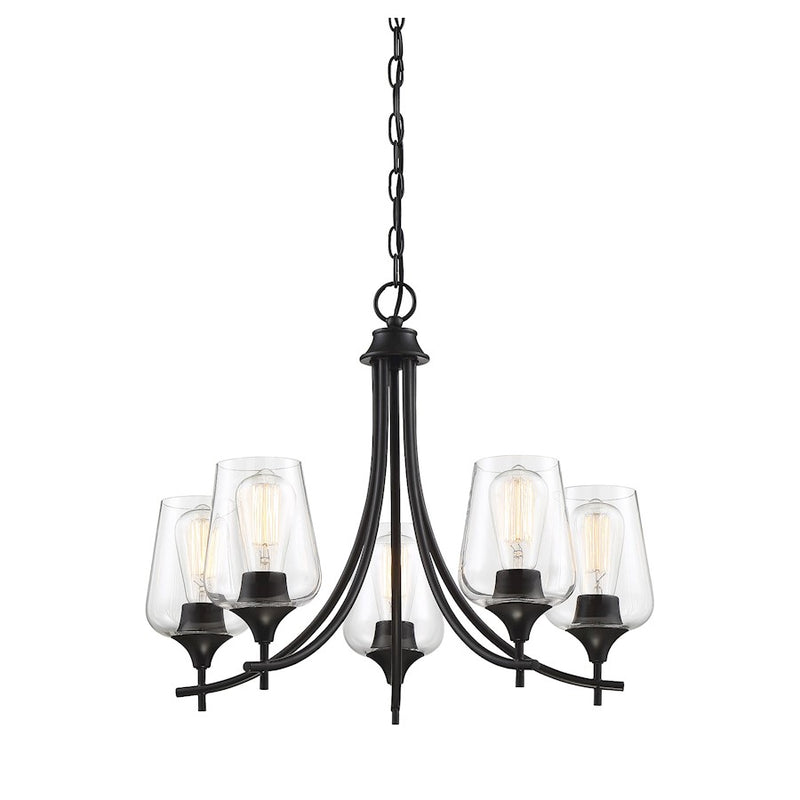 Savoy House Octave 5-Light Chandelier, Black