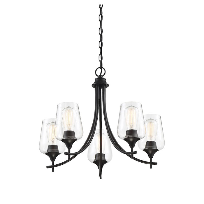 Savoy House Octave 5-Light Chandelier, Black