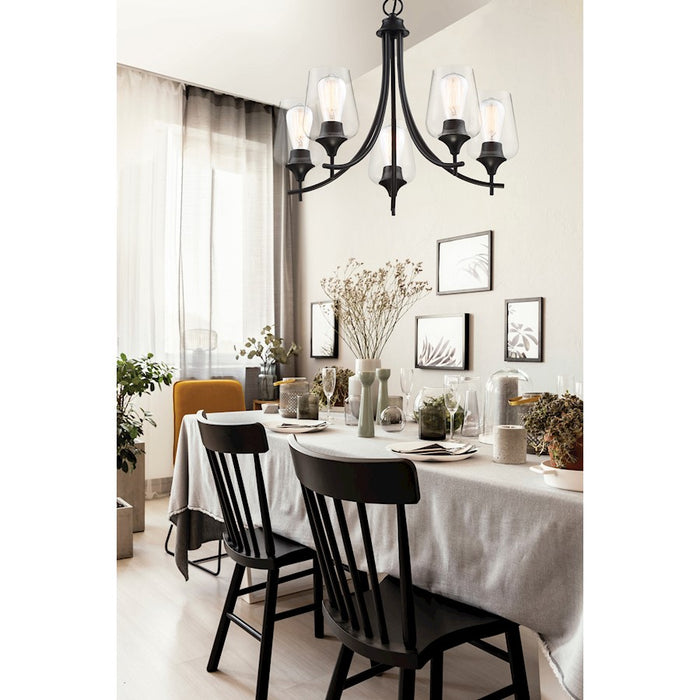 Savoy House Octave 5-Light Chandelier, Black