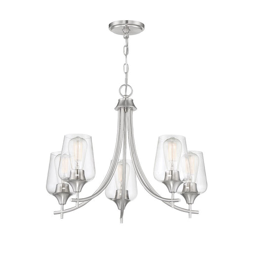 Savoy House Octave 5-Light Chandelier, Satin Nickel