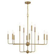Savoy House Avondale 12-Light Chandelier, Warm Brass - 1-4046-12-322