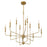 Savoy House Avondale 12-Light Chandelier, Warm Brass