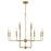 Essentials Avondale 12 Light Chandelier, Warm Brass