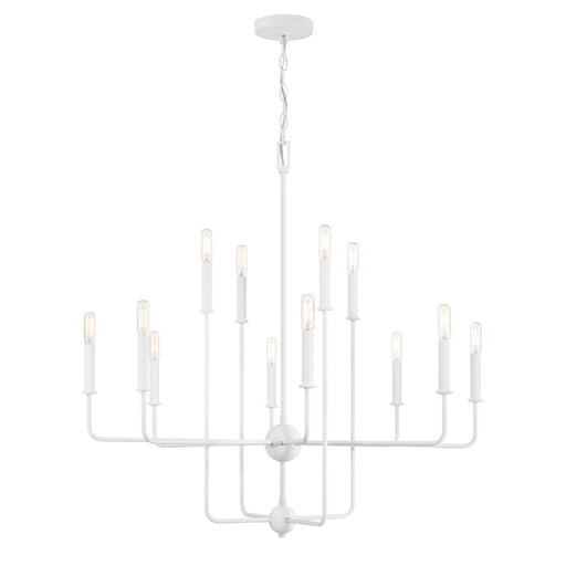 Savoy House Avondale 12-Light Chandelier, Bisque White - 1-4046-12-83