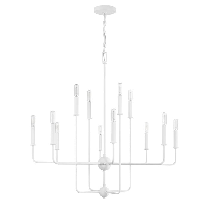 Savoy House Avondale 12-Light Chandelier, Bisque White